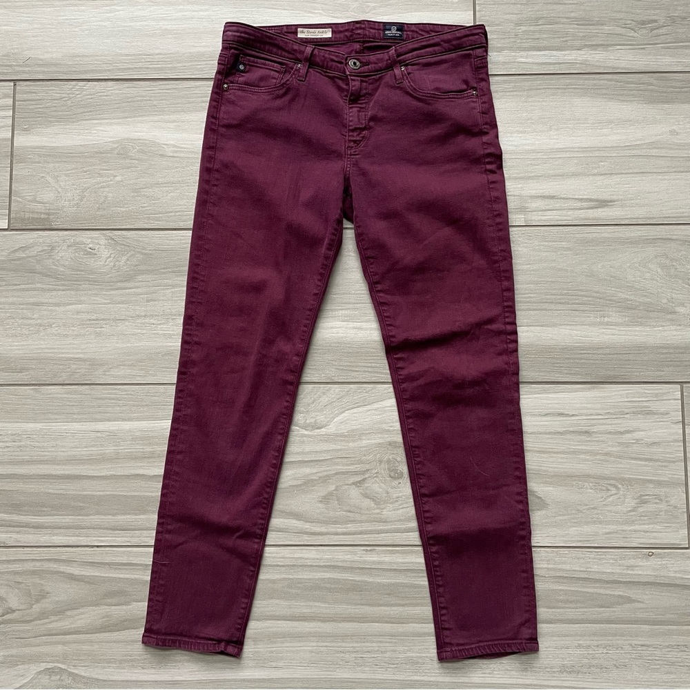AG ADRIANO GOLDSCHMIED The Stevie Ankle Slim Straight Leg Jeans - 29R